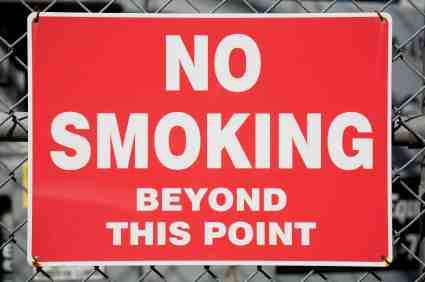 No Smoking Safety Sign